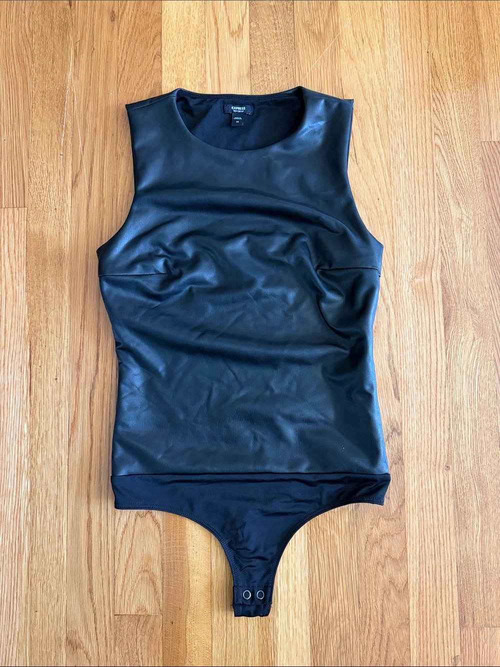 Faux Leather Bodysuit